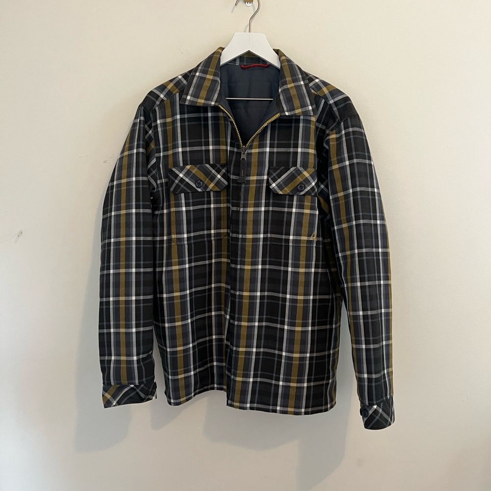 Ascend Men’s Reversible Flannel Long Sleeve Full Zip Jacket Size Large